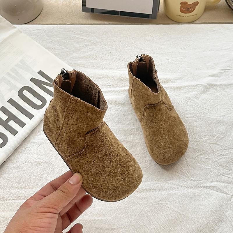 Girls Kids British Style Princess Low Cut Martin Boots Casual Fashion Ankle Boots