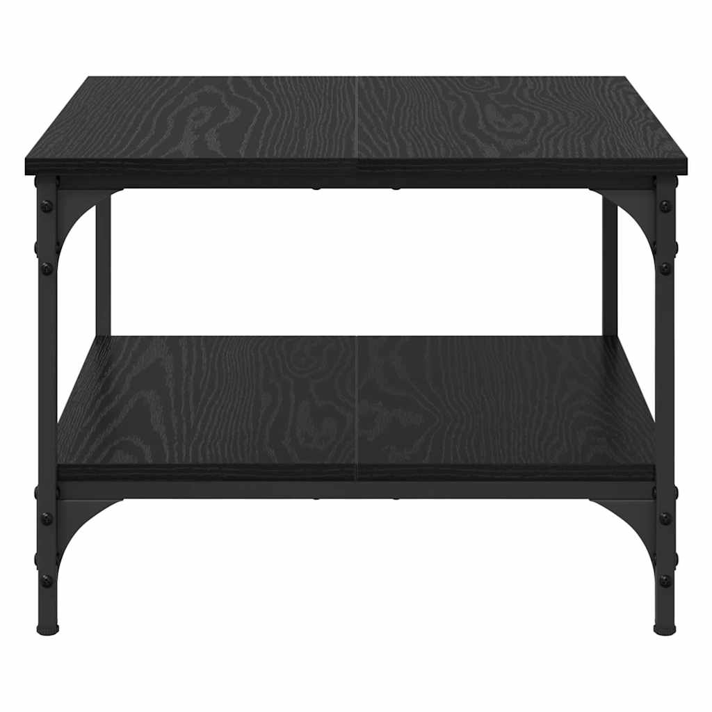 Coffee Table Black Oak Look 55 X 55 X 40 Cm Wood Based Panel