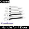 Styling Chrome Gloss Black For Nissan Sentra Sylphy B18    Carbon Fiber Exterior Door Handle Sticker Car Accessories