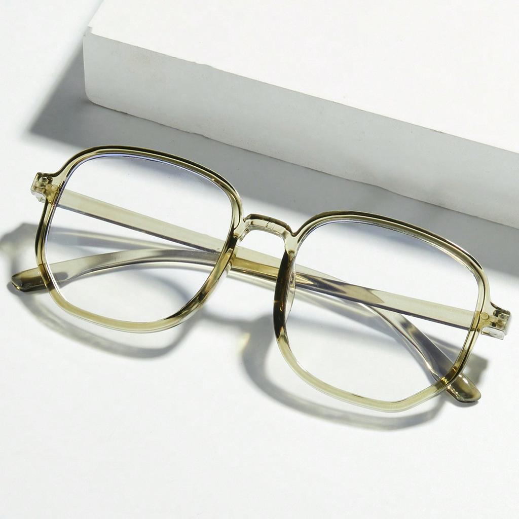 Anti-blue Light Glasses Slimming Polygonal Glasses Fashionable Bare Face Small Flat Light Glasses 819