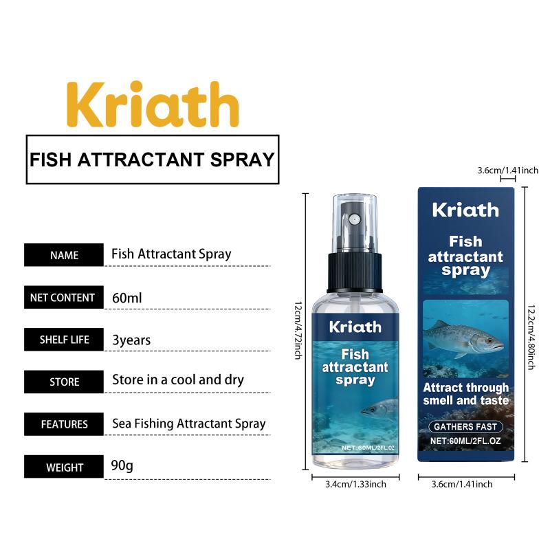 Fish Attractant Spray 60ml Lure Enhancer High Potency Scent For All Waters Increases Catch Rate For Anglers And Fishermen