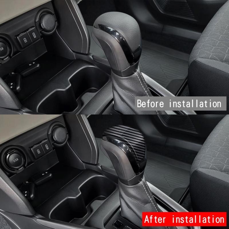 For Suzuki Fronx WDB3S WEB3S 2025 2026 ABS Carbonfiber Car Gear Shift Panel Frame Gear Knob Cover Head Trim Interior Accessories