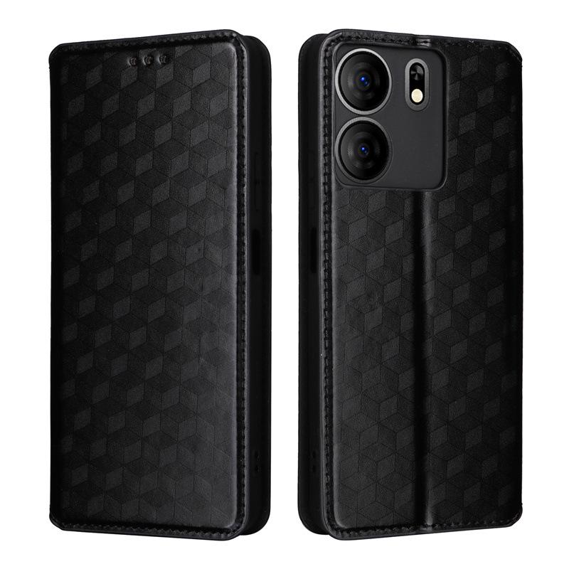 BLU View 5 Leather Phone Case with Card Slot and Magnetic Protective Cover
