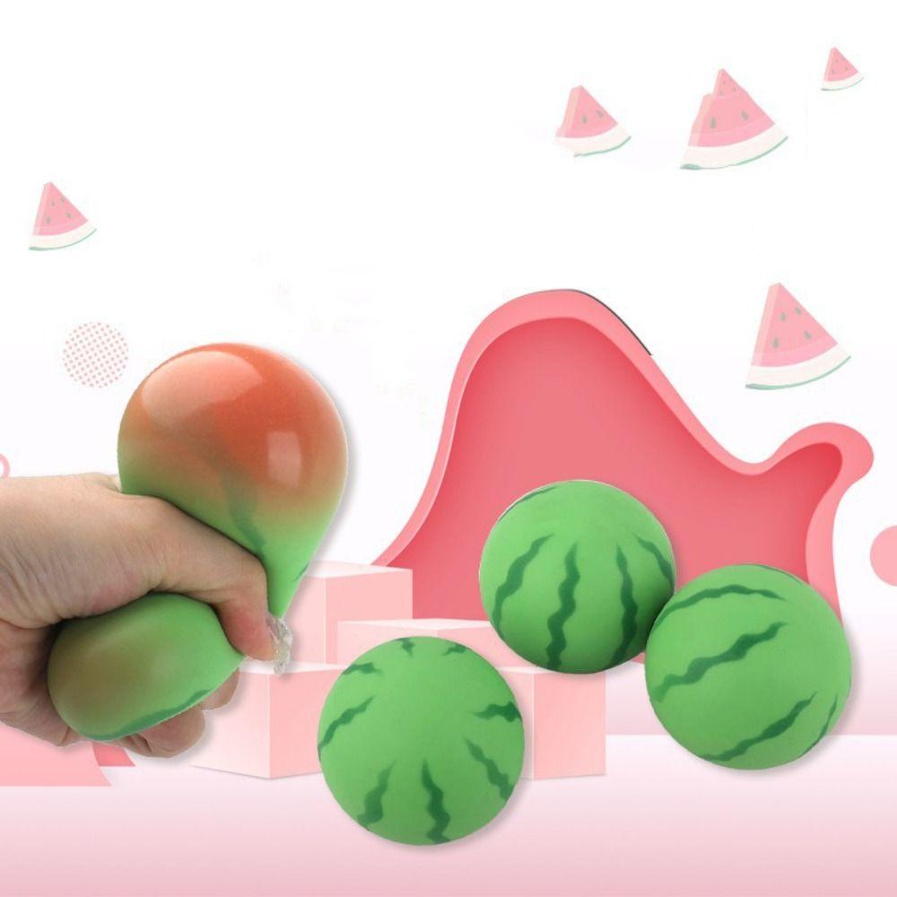 Mini Watermelon Watermelon Toy Trick Sensory Toys Watermelon Squeeze Ball Funny   Adult Gifts