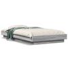 VidaXL Bed Frames Sonoma Grey 75x190 Cm Engineered Wood, Bedroom Furniture, Slatted Base, Pallet Bed, Bed, Bed 3281250