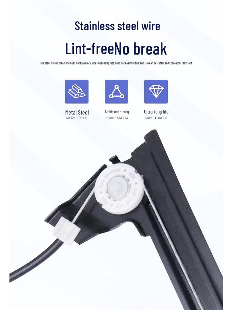 Fits 08-17 VW Lavida Power Window Regulator Assembly with Bracket, Motor, and Lifter.