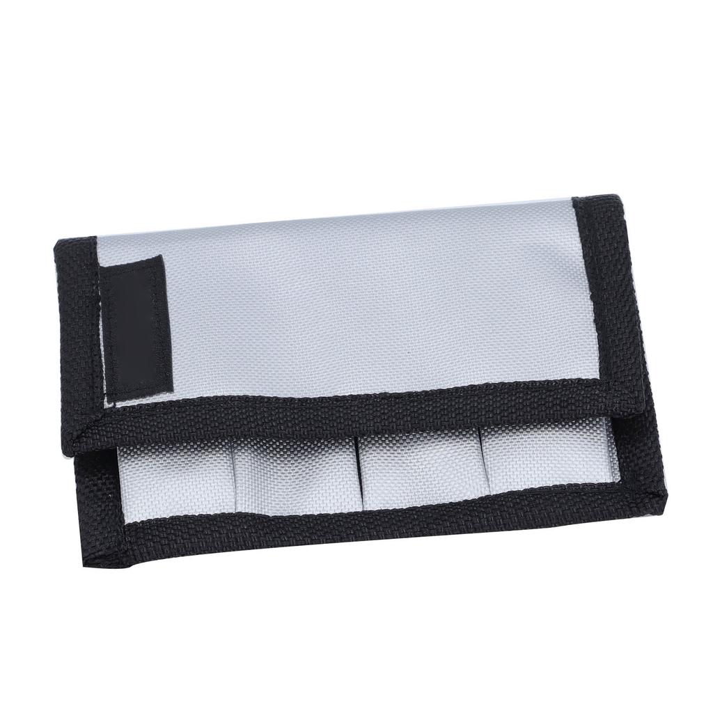 Battery Pouch Case Oxford Fabric 4 Slots Belt Loop Battery Bag Holder for Indoor Outdoor Use