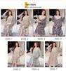 2025 V-Neck Pearl Cotton Long Sleeve Nightgown with Chest Pad – Spring/Autumn Oversized Sleep Dress for Indoor/Outdoor Wear