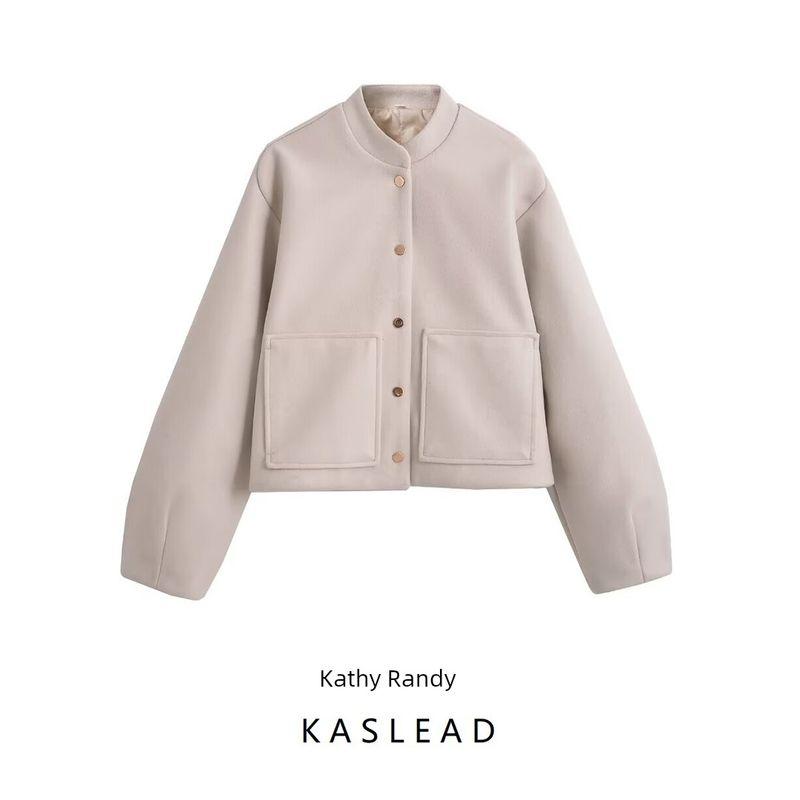 Kaslead New Arrival Women's Clothing Fashion Style Fashion Minimalist Patch Short Outwear 8741297