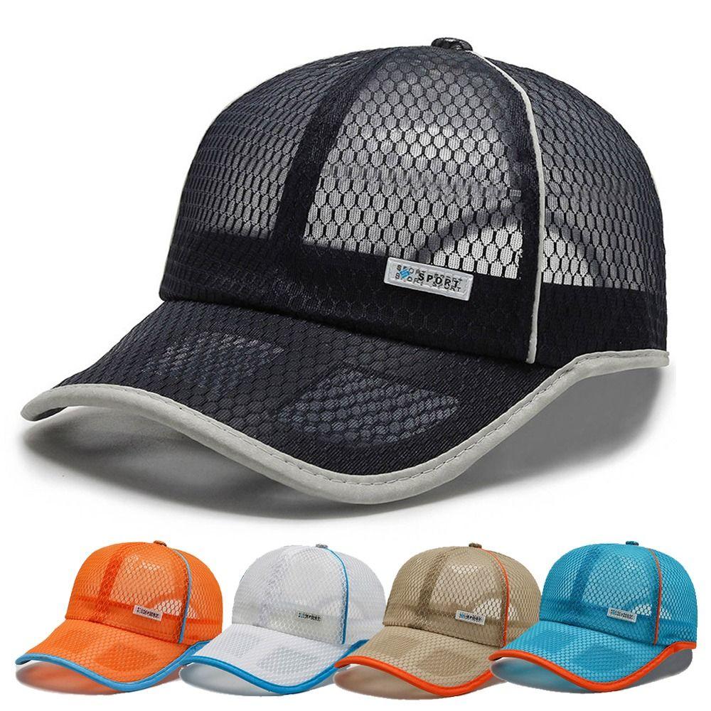 

Adjustable Mesh Baseball Cap Breathable Sunscreen Hats Net Baseball Hats For Boy Girls Children темно-сірий колір