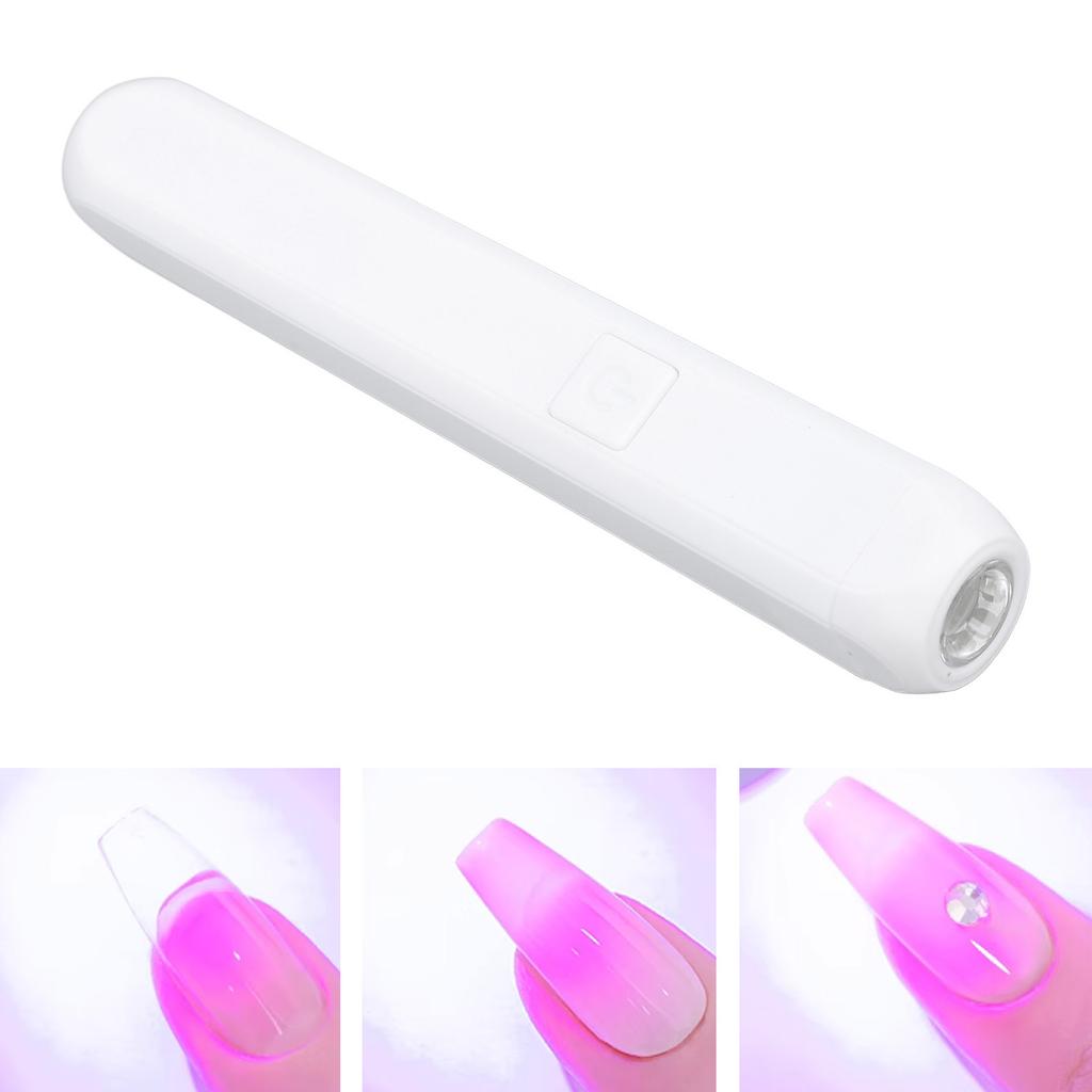 UV Curing Nail Light Lamp Fast Curing Rechargeable Handheld Mini UV Lamp for Gel Nails 3W