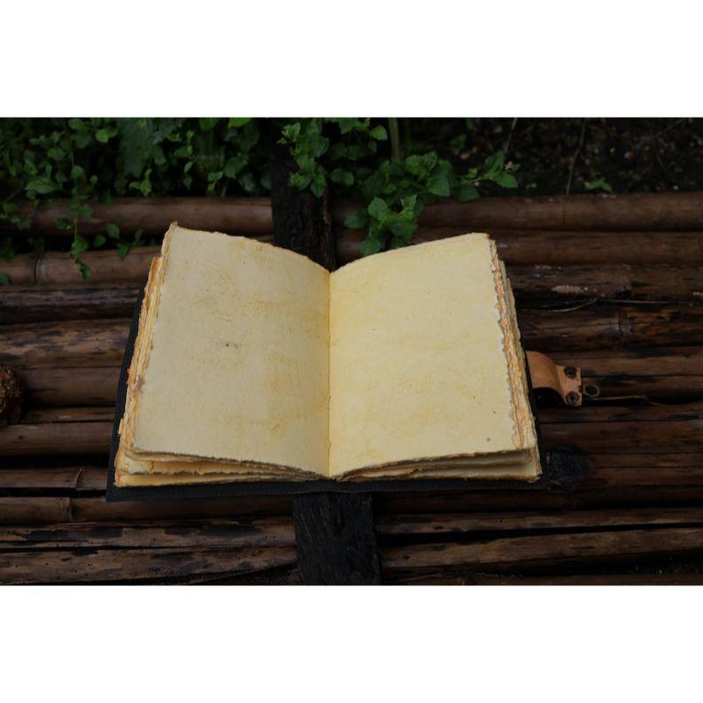 Sun Moon leather journal for Men Women 200 Pages of Antique Handmade Deckle Edge Vintage Paper traveling sketchbook