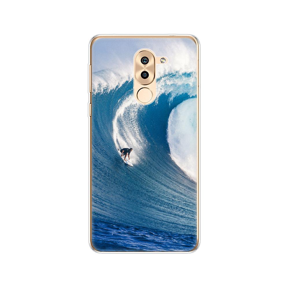 Phone Case for Huawei Honor 6X Soft Tpu Silicon Back Cover 360 Full Honor 6x Covers Protective Printing Transparent Clear Coque