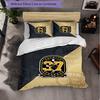 Set Biancheria da Letto Boston Bruins in Microfibra 3 Pezzi Copripiumino Decorativo per Camera da Letto Uso Domestico