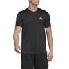 Adidas Logo Print Sports Fitness Short Sleeve T-Shirt Men Tops Black HT9052