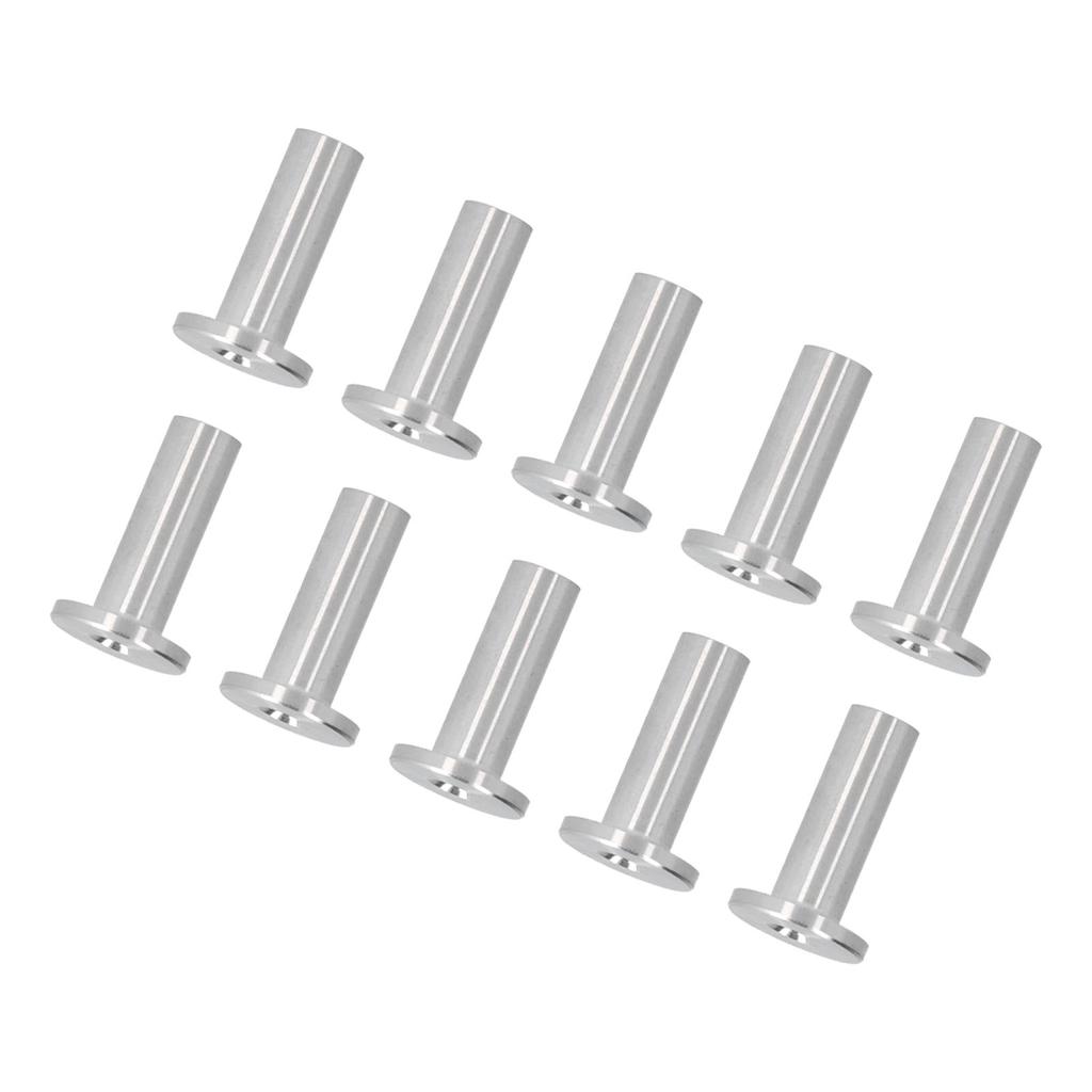 10Pcs Stainless Steel Protector Sleeves High Tensile Strength Anti Fatigue Weatherproof Cable Railing Protector Sleeves
