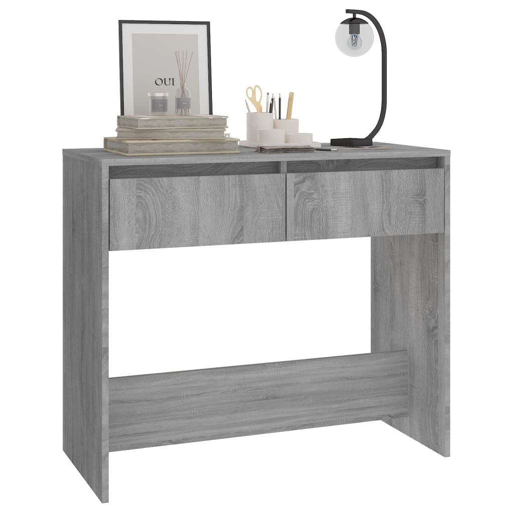 Tables Console Table Grey Sonoma 89X41x76.5 Cm Engineered Wood