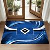 Hamburger SV Fußball Design Kristall Samt Teppich Weiche Dekorative Matte für Schlafzimmer Eingang