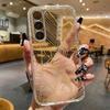 Colorful Watercolor Floral Transparent Phone Case For Samsung Galaxy A55 A54 A13 A14 A32 Clear Soft TPU Shockproof Flower Cover