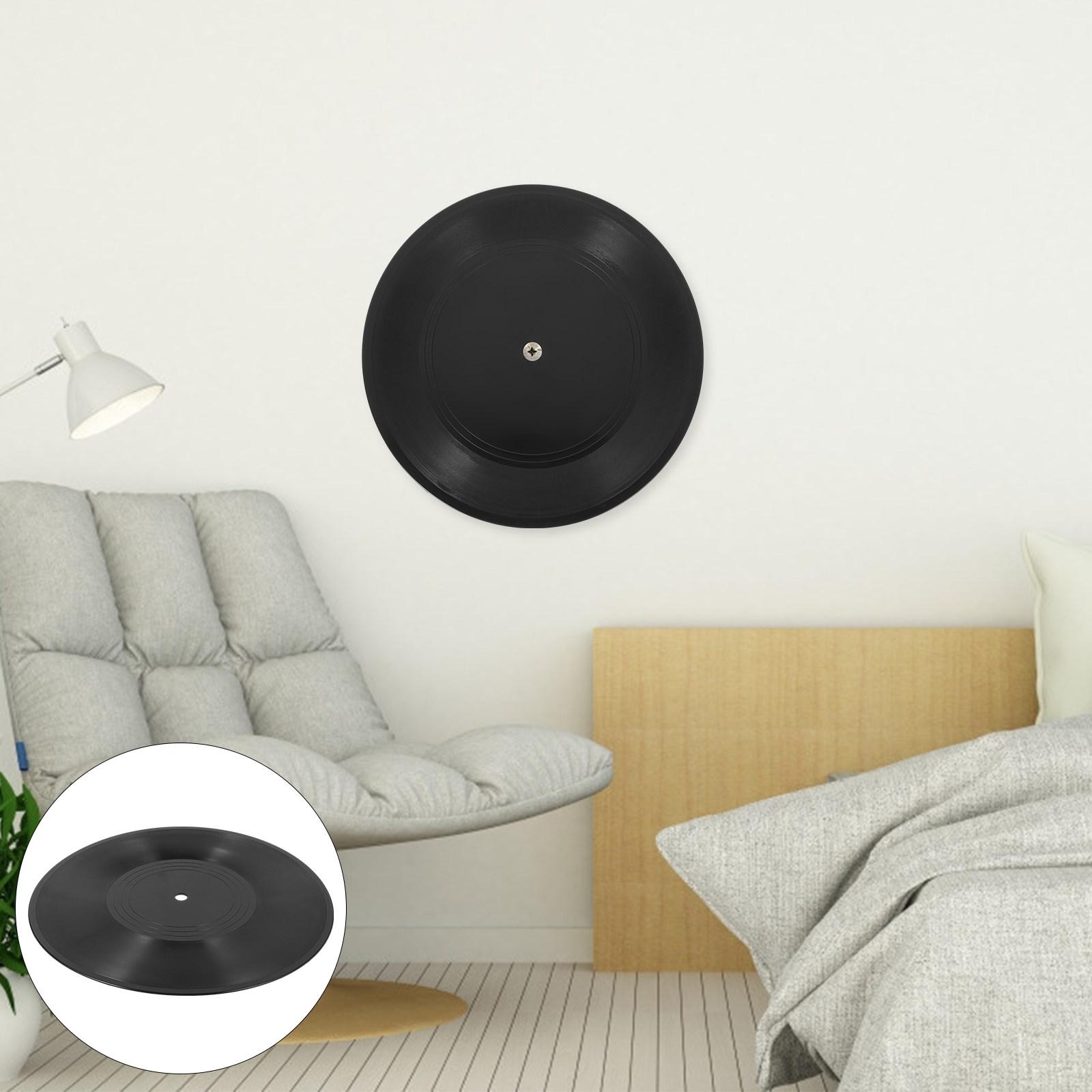 

Fake Vinyl Records Wall Decor Creative Retro Record Discs for Wall Door Window Desktop Disco Party Home Office Bar Vintage 17.8X17.8X0.1CM