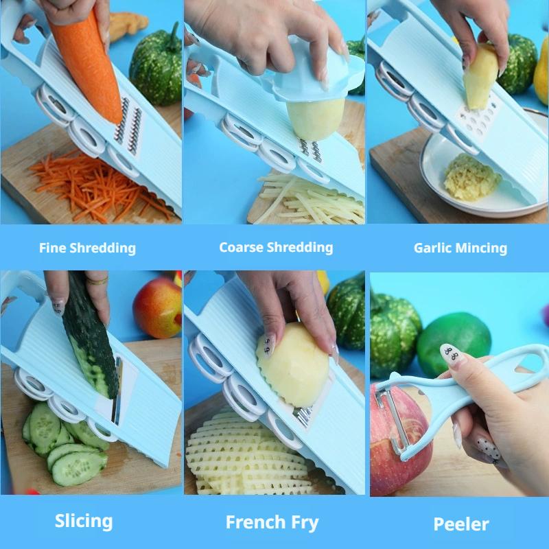 Multifunctional Grater Kitchen Cutting Tool Cutting Potato Food Manual Scraper Chopper Maker Shreds Knife, Shavings G7N6