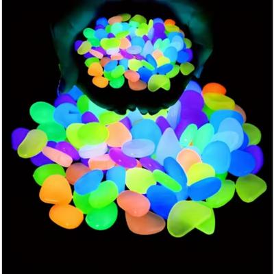 50 buc piatră artificială noctilucentă cu luminiscență colorată pentru acvariu, vază pentru amenajare a teritoriului, decorare pentru trotuar