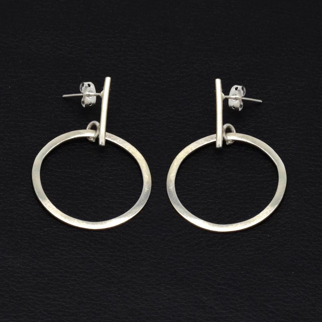 Náušnice puzetky z ryzího stříbra 925, ručně vyráběné náušnice puzetky, dárek pro ni, výroční dárek náušnice