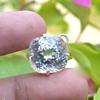 Natural Cushion Cut 25 Ct White Sapphire 925 Solid Silver Pendant Loose Gemstone