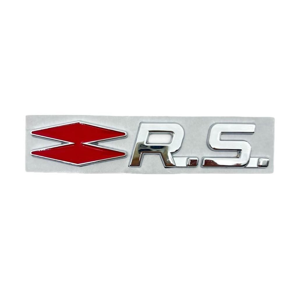 RS Car Emblem for Renault Sport Clio, Megane, Twingo - Decorative Sticker