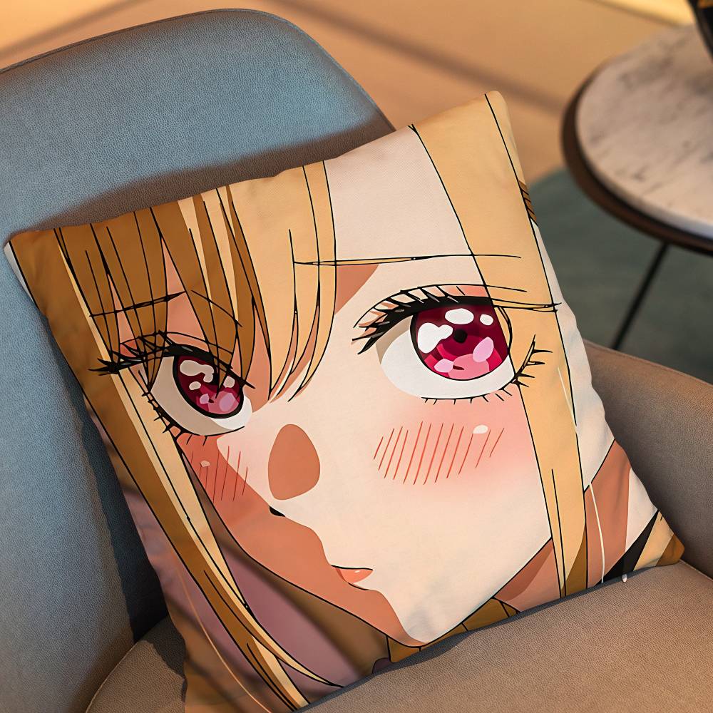 Süßer Marin Kitagawa Wakana Gojo Kissenbezug Geeignet für Sofa Auto Schlafzimmer Büro Kissen Dekorative Kissenhülle