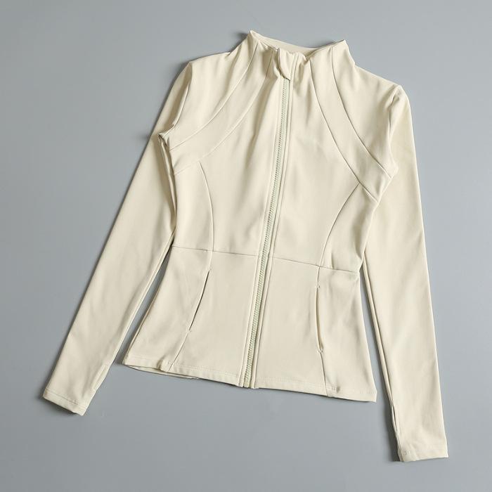 

Одежда для йоги Ветровка Спортивная одежда Женская беговая толстовка с длинным рукавом Спортивные куртки Топы для женщин Тренировочные топы Активная одежда S