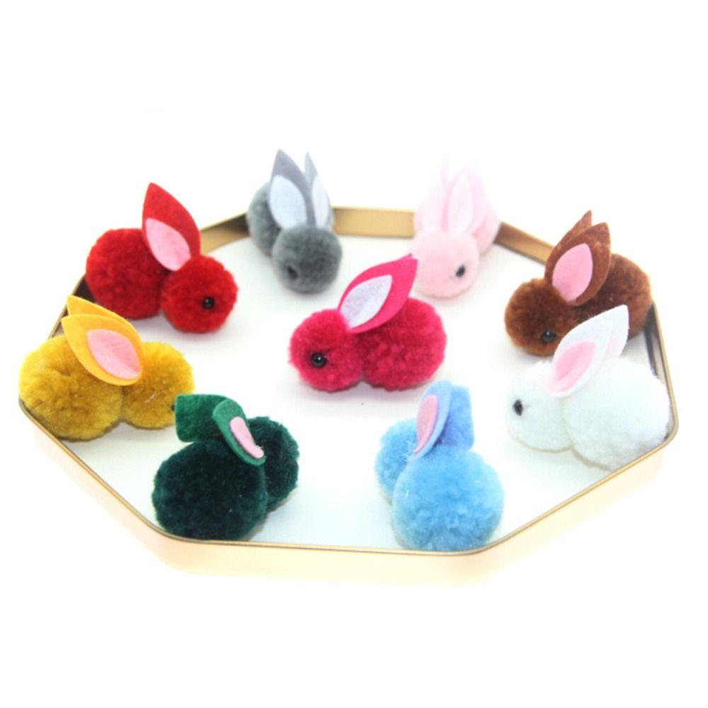 24/48Pcs Plastic Easter Egg with Rabbit Figure Creative Fashion Easter Basket Filler Egg Cartoon Hunt Games Supplies