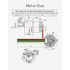 JGB37-520 Hall Encoder Brushed DC Motor 6V12V Forward And Reverse Adjustable Speed 6RPM-1590RPM Smart Car Kit With Wheels