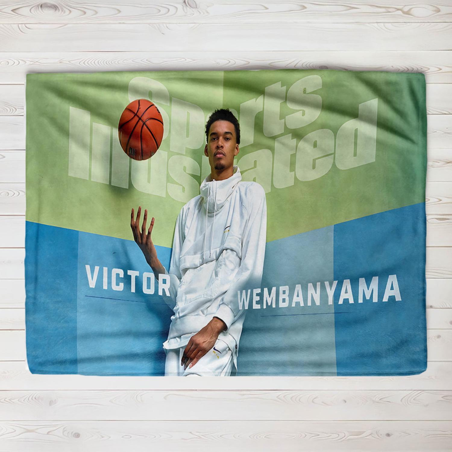 

Victor Wembanyama France SAS Famous Basketball Star Blankets for Bedding sofa Ultra-Soft Bedroom small blanket convenient 75x90cm