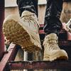 37-48 Training Combat Boots Outdoor Hiking Climbing Shoes Army Green High Top Tactical Desert Boots Work Security Shoes