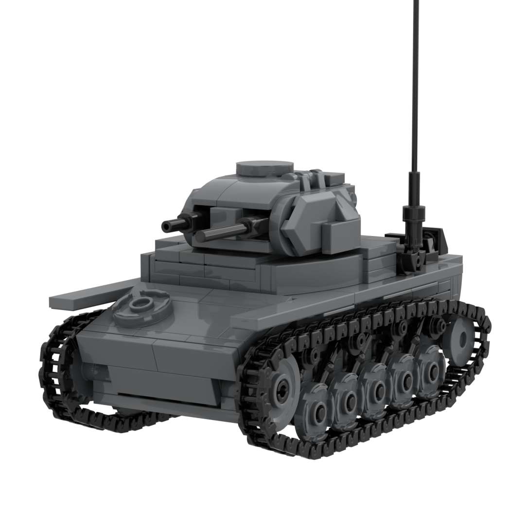 Bai Fen Bai Dolls And Toys Unisex Ww2 German Ii Tank Military Building Blocks Toy Moc Bricks Set New With Free Soldiers