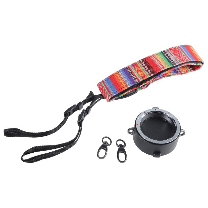 

Lens Flippers Double Lens Mount Adapter For Cameras, EF To RF Easy Switching, Durability Metal Construction Holder 1