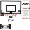 Punch-Free Foldable Basketball and Volleyball Hoop for Kids - Indoor/Outdoor Wall-Mounted Dunk Board