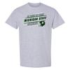 Michigan State Spartans Action Cheer T-Shirt - Sport Grey