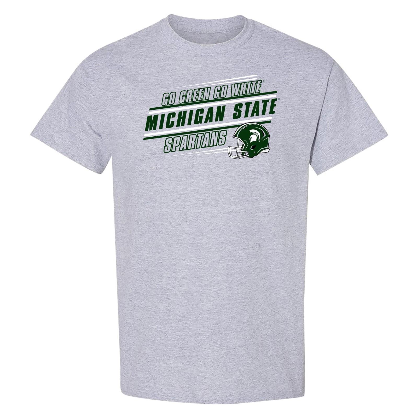 Michigan State Spartans Action Cheer T-Shirt - Sport Grey 3XL