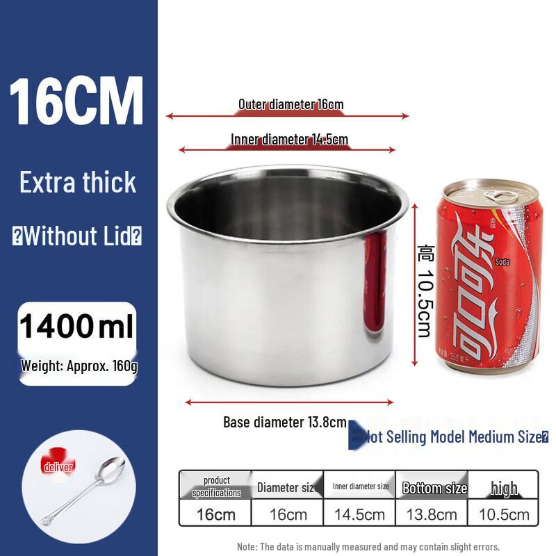 Qiwei Thickened Stainless Steel Condiment Jar