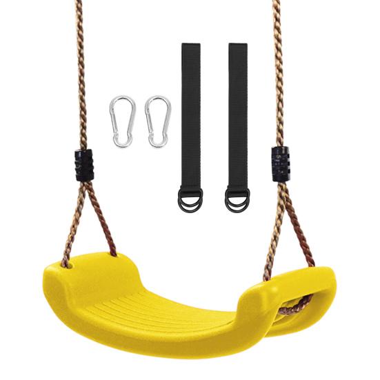 Kids Swing Seat with Adjustable Rope Accessories Heavy Duty Non-slip Children Indoor Outdoor Playground Garden Yard Patio Hanging Swing Set