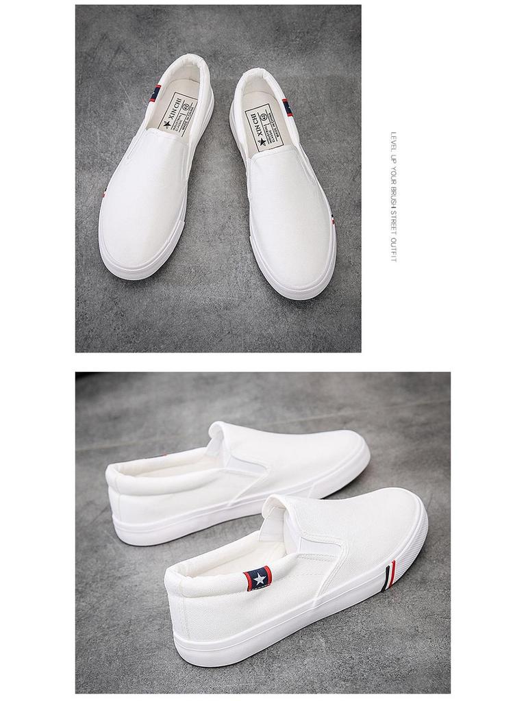 Chaussures Slip-on en Toile XL pour Homme Printemps - Décontractées Tendance Style Coréen