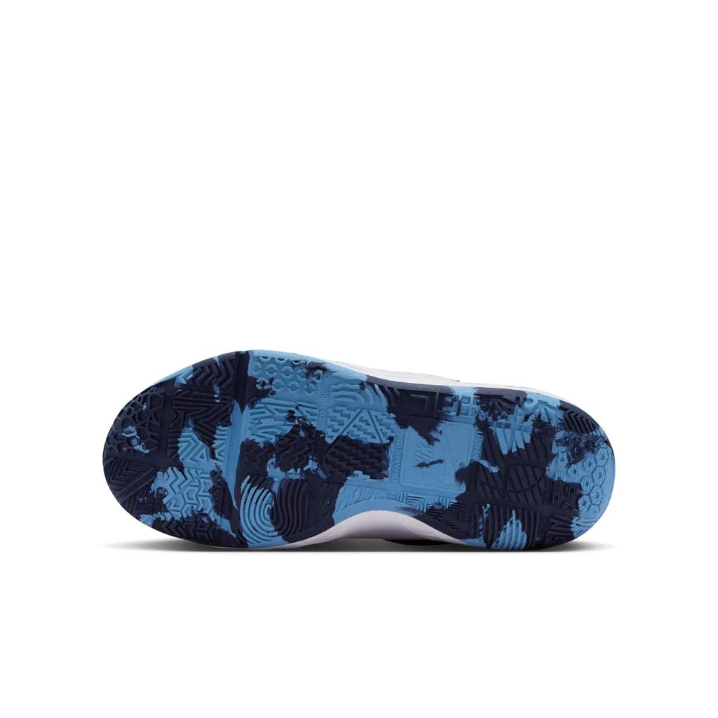 Nike Team Hustle D 12 GS Summit White Trampki Dziecięce Midnight-Navy University-Blue Volt-Tint HF6279-104