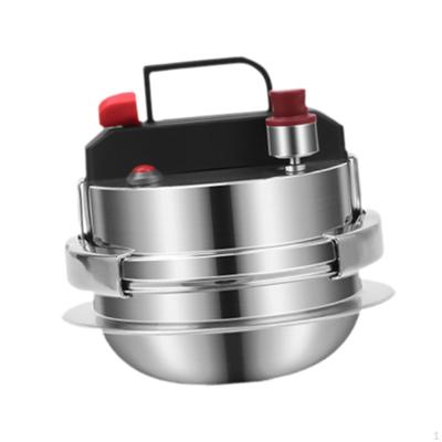 Compacte Snelkookpan en Stomer voor Alle Kookoppervlakken Mini Rijstpot Huishoudelijk Gebruik