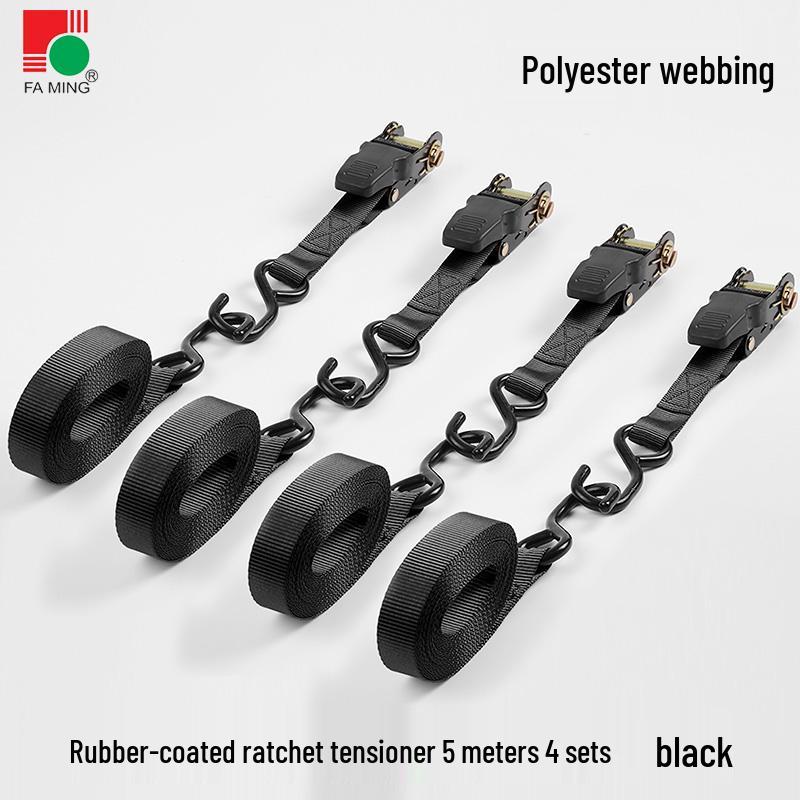 25mm Polyester Self-Driving Off-Road Luggage Ratchet Tie-Down Straps