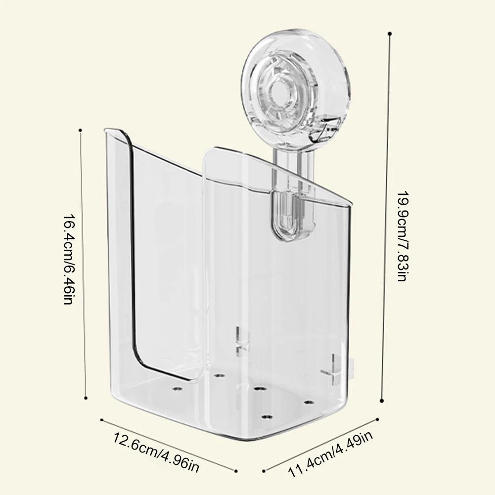 Wall Mounted Wipes Dispenser with Suction Cup Toilet Wipes Holder Large Capacity Tissue Storage Box for Kitchen Bedroom