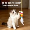 Lifting Cat Toy Hanging Door Interactive Teaser Toy Electric Retractable Yo‑yo Ball Self Play Entertainment For Cats