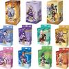 Official Genuine Genshin Impact Summoning Battle Card Game Character Hu Tao Zhongli Peripheral Gift Toy Card  Box