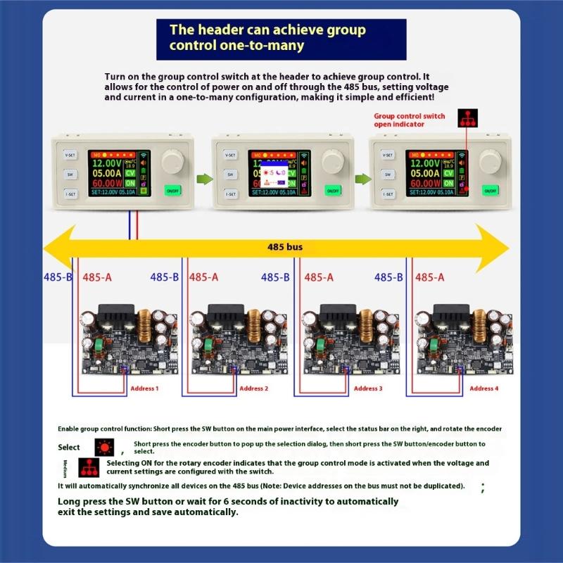 Upgraded Digital Controlled Regulator 70V 25A 1750W Output Accuracy Electric Current Stabilization for Testing Use